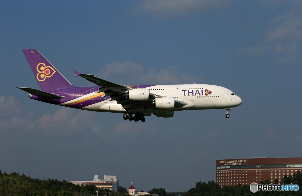 「あおぞら」Thai A380-841 HS-TUE   Landing 
