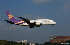 「あおぞら」Thai A380-841 HS-TUE   Landing 