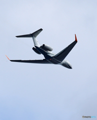 「そらー」 プライベート機 ガルフG650 N777ZH 飛ぶ