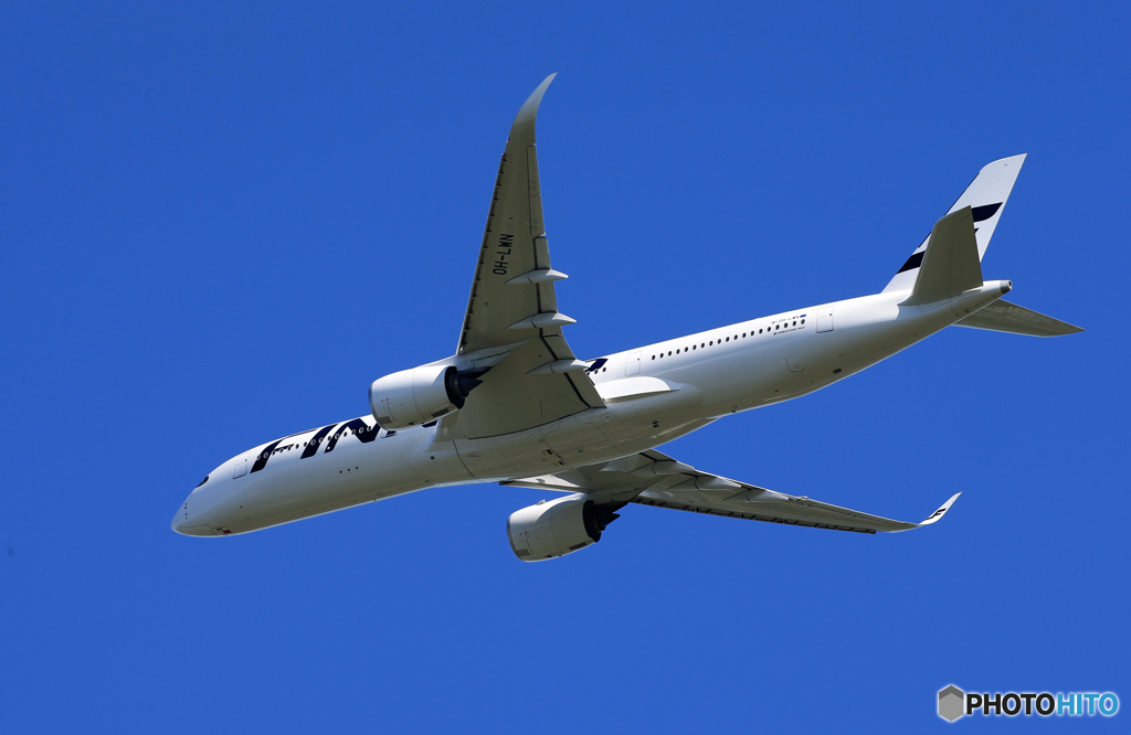 ☀「青い空」が一番 Finnair A350-941 OH-LWN離陸  