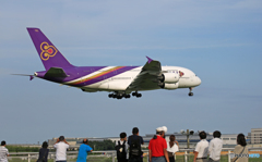 [青い空] THAI A380-841 HS-TUF  Landing
