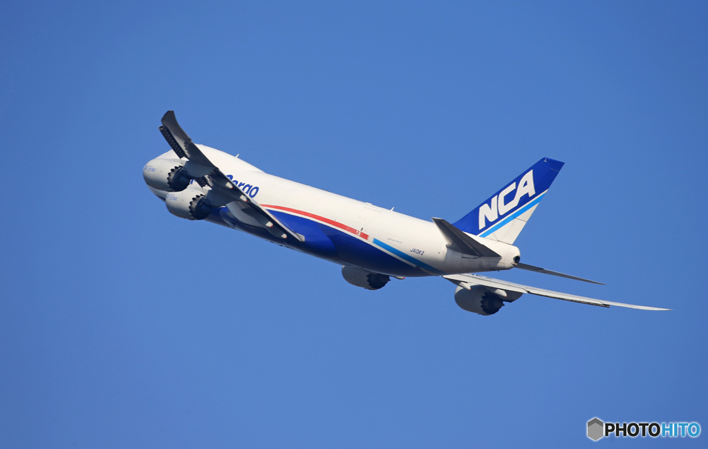 「群青」NCA 747-8KZF JA13KZ Takeoff 
