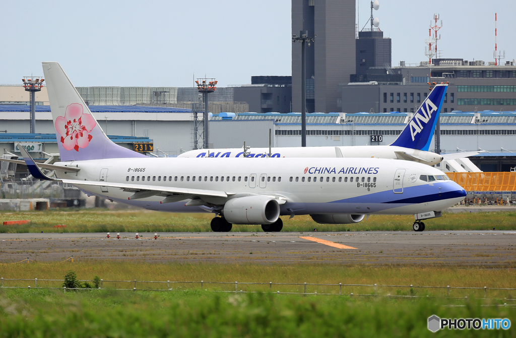 ☮Air China 737-8AL B-18665 ✈出発です。