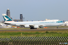 「SKY」 CATHAY Cargo 747-8 B-EJL Takeoff 