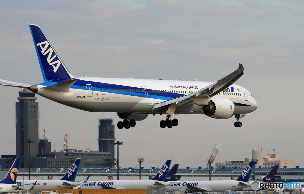 「そらー」 ANA 787-9 JA894A 空港・風景