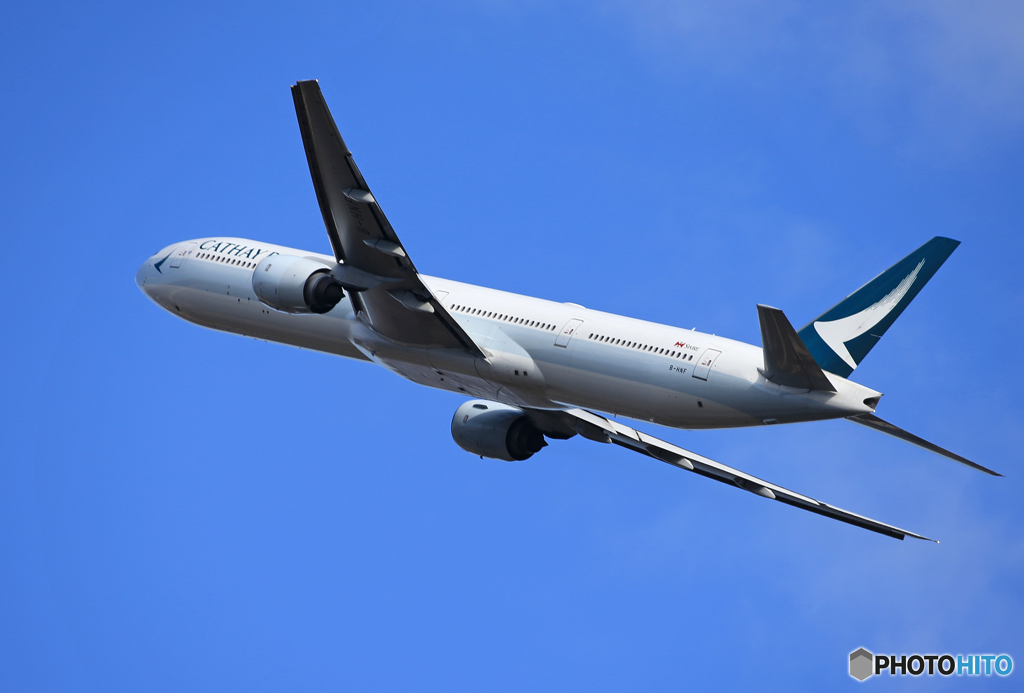 「蒼空」 CATHAY 777-367 B-HNF Takeoff