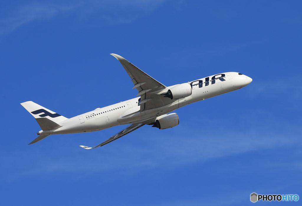 「はれー」 Finnair A350-941 OH-LWD 出発です