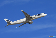 「はれー」 Finnair A350-941 OH-LWD 出発です