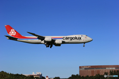 「蒼空」Cargolux 747-8 LX-VCG  到着です　