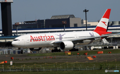 「すかい」Austrian 777-200 OE-LPF 離陸
