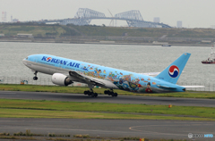 「群青」？　Korean 子供のお絵描き機　出発です