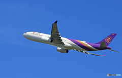 「Blue」 Thai A330-343 HS-TEN 飛び立ち