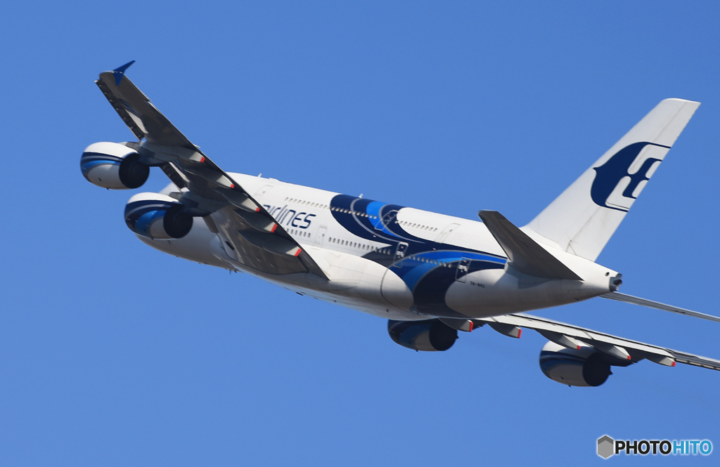 「すかい」マレーシアA380-841 9M-MRD Takeoff 