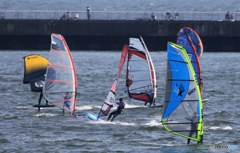 「青が大好き」　カラフル・ウインドサーフィン