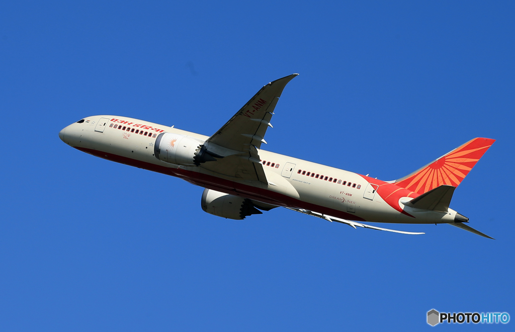 「群青色」Air India 787-8 VT-ANM Takeoff 