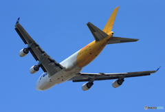 「青い日」 POLAR 747-400 N453PA Takeoff 