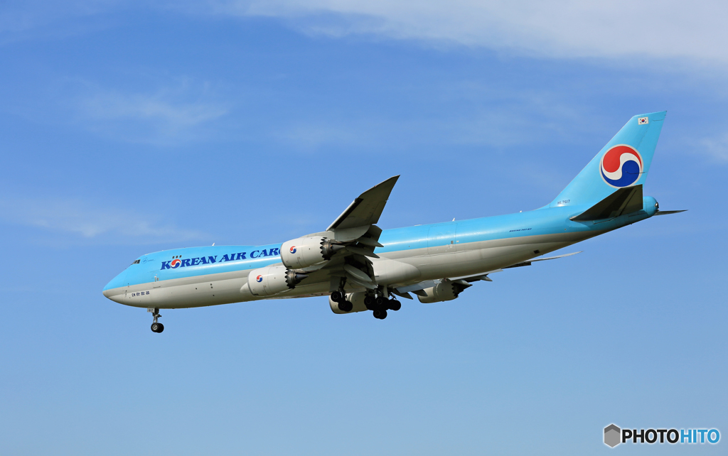 「青い空」が一番 KOREAN Cargo 747-8F HL7617