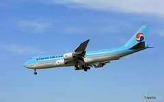 「青い空」が一番 KOREAN Cargo 747-8F HL7617