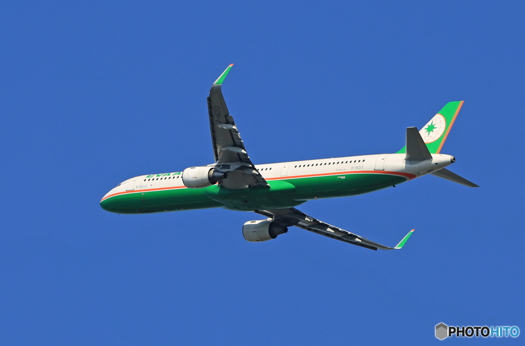 「スカイ」 EVA A321-211 B-16213 Takeoff