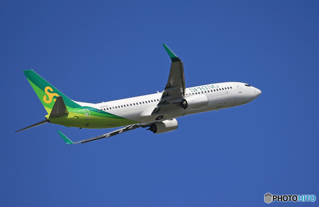 「クール」春秋航空 737-8AL JA06GR  出発