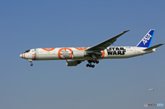 「青色が好き」  ANA  STAR WARS JA789A 到着です
