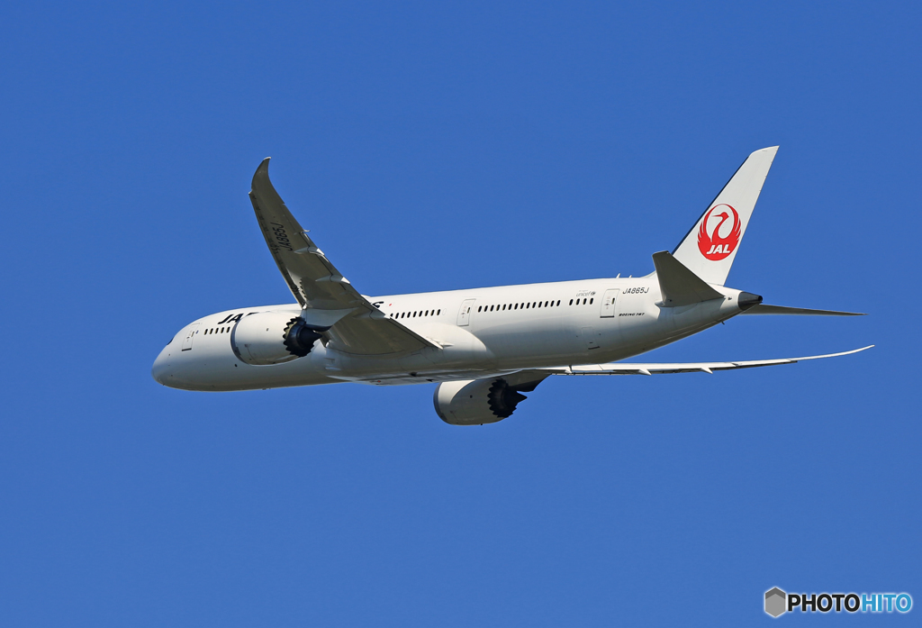 「はれ」 JAL 787-9 JA865J 出発です