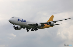 「良い空～」 Polar 747-87U N851GT 飛び立ち