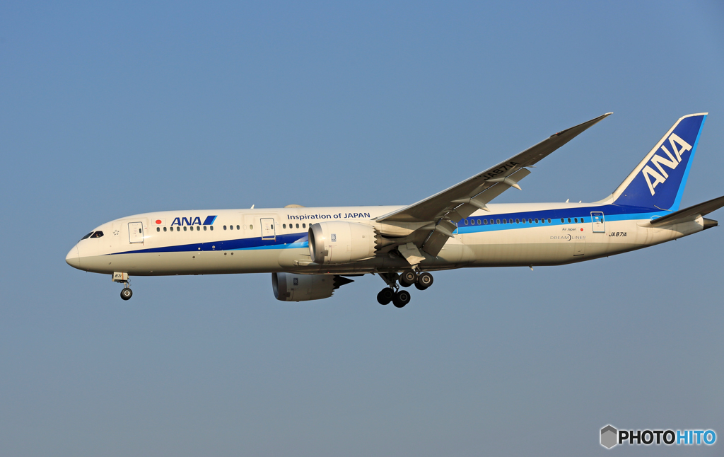「空色」ANA 787-9 JA871A 到着