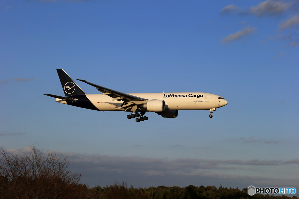 「青の空」Lufthansa 777-FBT D-ALFF  Landing　