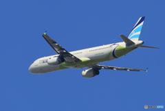 「群青」AIR BUSAN A321-231 HL7730  離陸