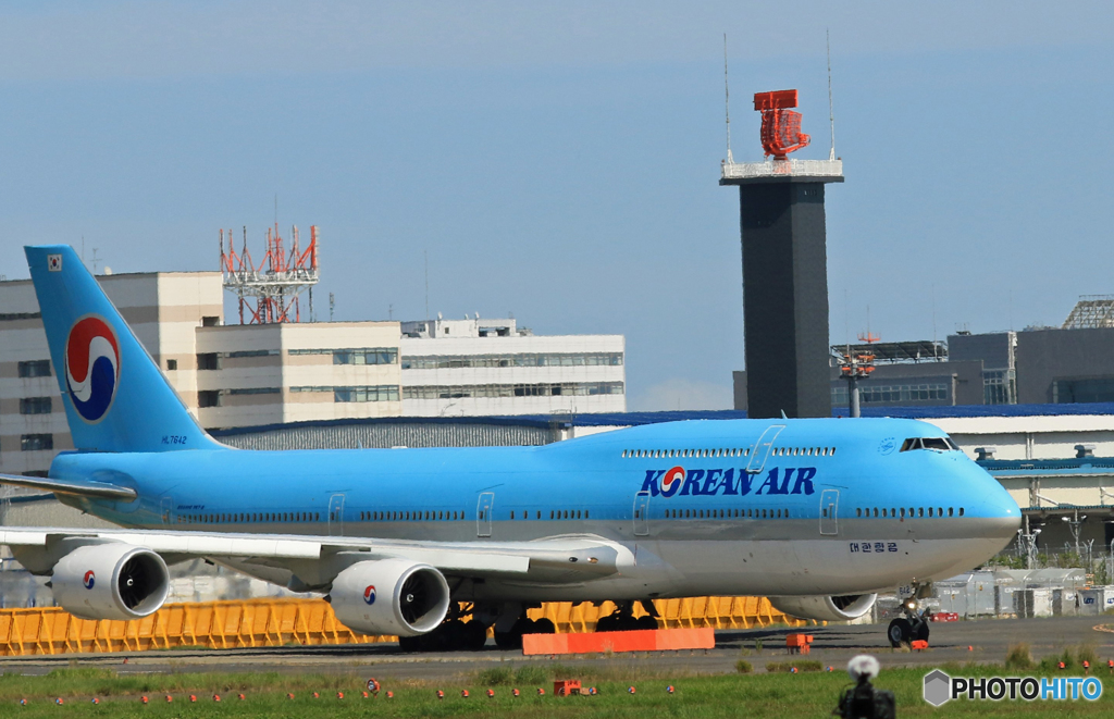 「あおいそら」 Korean 747-8 HL7642 出発です
