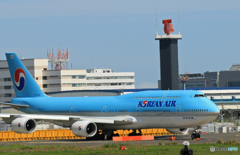 「あおいそら」 Korean 747-8 HL7642 出発です