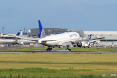 「はれー」 UNITED N784UA 着陸します　