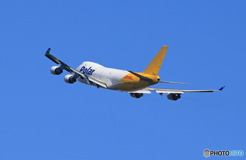「青空」POLAR 747-400 N452PA Takeoff 