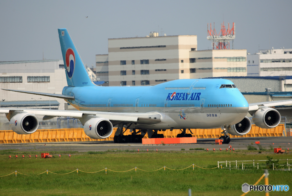 「良い天気」 KOREAN 747-8 HL7633 Takeoff   