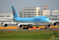 「良い天気」 KOREAN 747-8 HL7633 Takeoff   