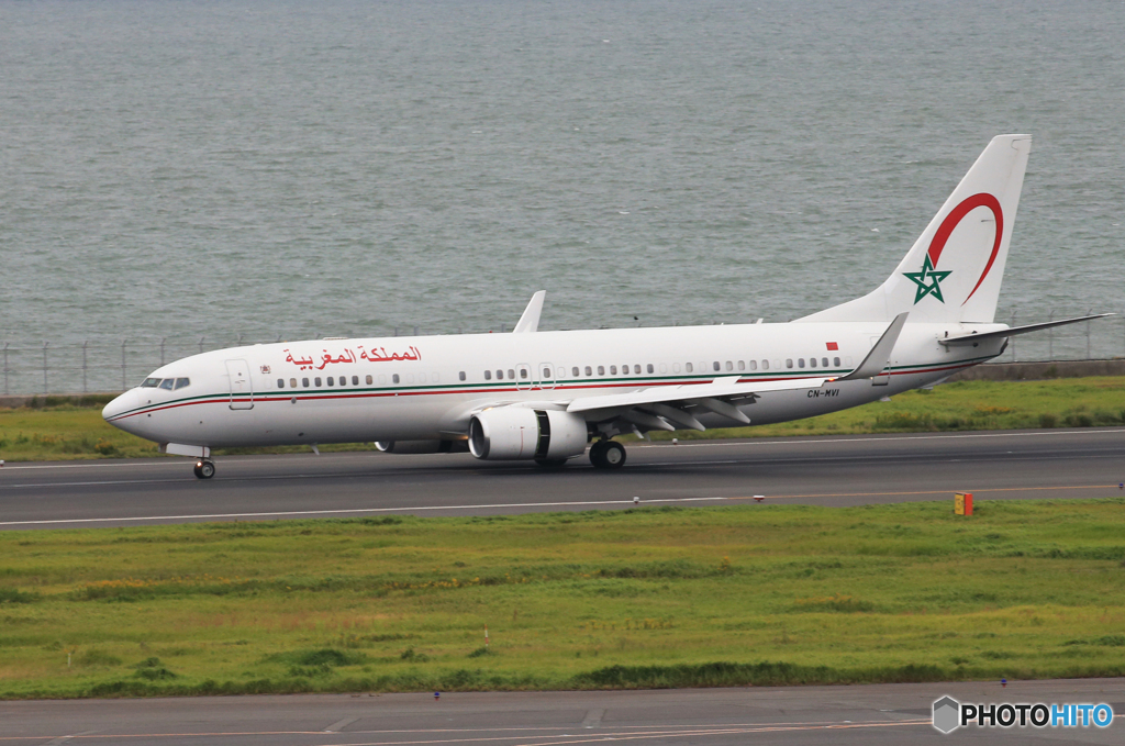 「令和」モロッコ機 Landing  珍しい飛行機ですね！