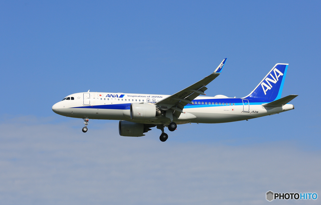 「良い空～」 ANA A320-271N JA211A 飛行