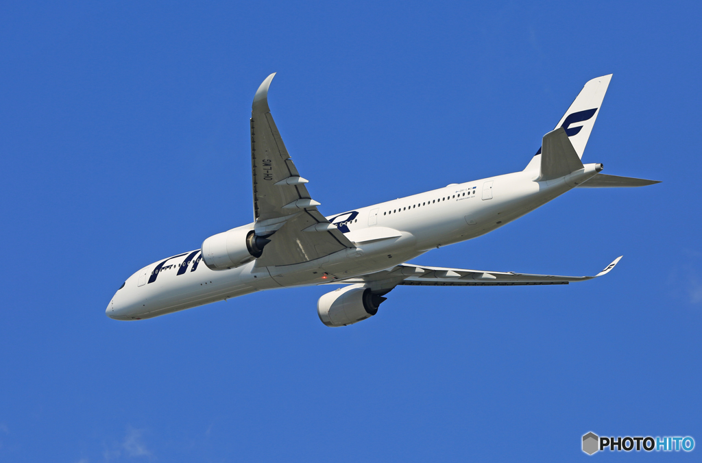 「良い天気」 Finnair A350-941 OH-LNG出発