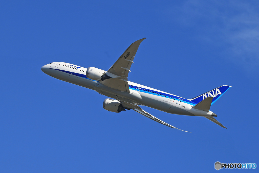 「良い天気」ANA 787-9  Takeoff JA892A