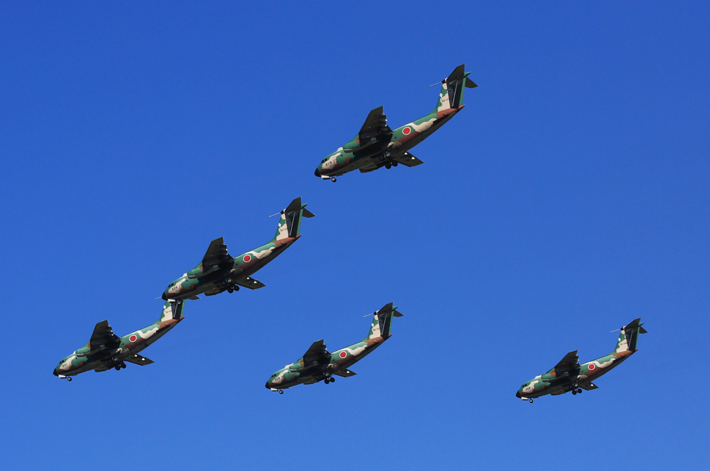 ☀「あおぞら」☮ C-1  輸送機　☮編隊・披露