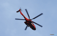 「Blue」東京消防ヘリコプター　JA62HC  飛来する