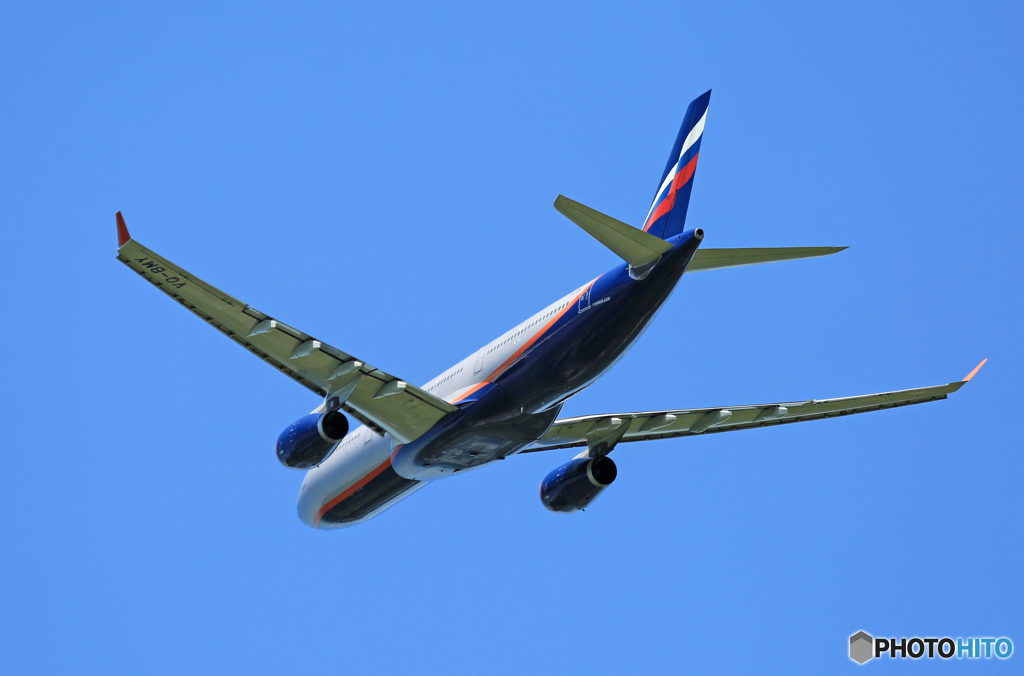 「青い空」が一番 Aeroflot A330-343 VQ-BHI 出発