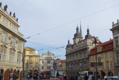 プラハ（３２１）トラムを入れてパシャリ