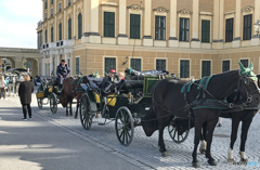 ウイーン（１０２）シェーンブルン宮殿前の乗り物