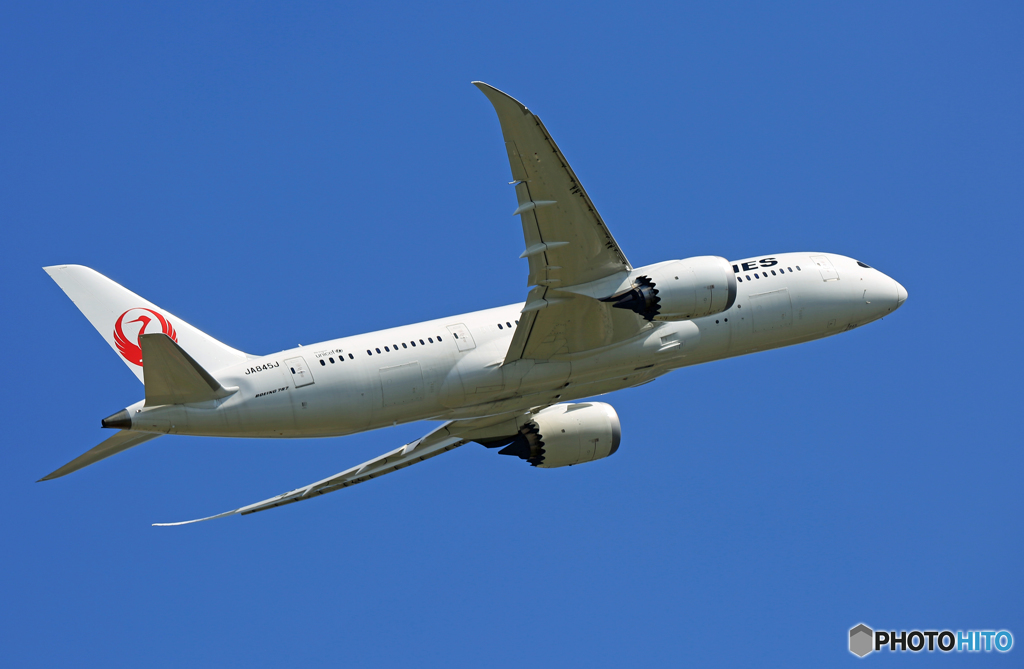 「青い空」が一番 JAL 787-8 JA845J離陸