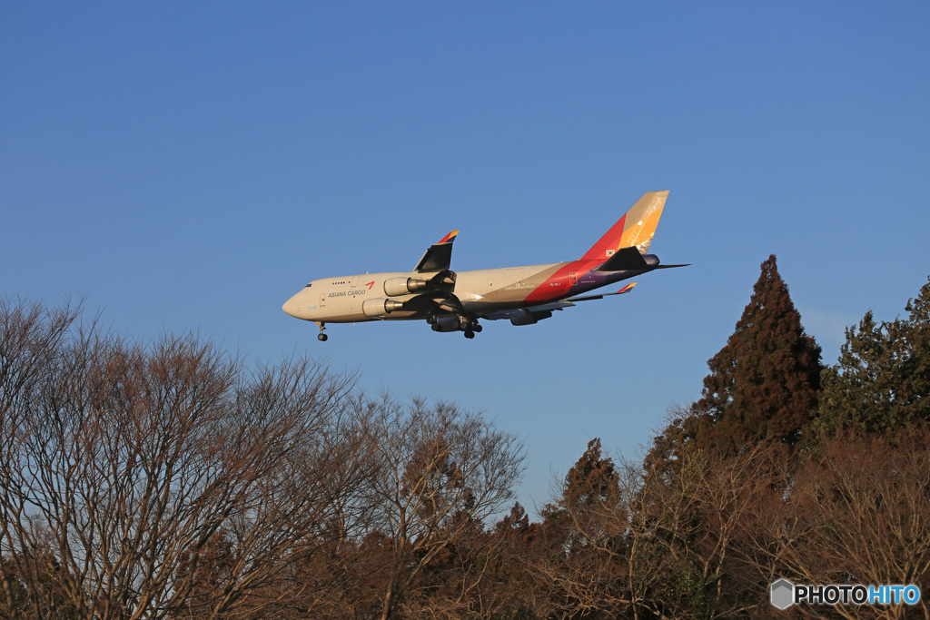 「良い天気」 Asiana Cargo 747-48E Landing