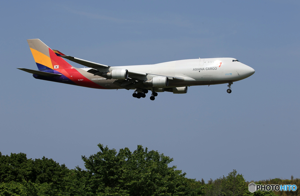「良い天気」Asiana 747-400 HL7417 Landing