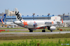 「SKY」 Jet Star A320-232 スパイダーマンTakeoff 