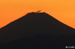 富士山  ✈ダイヤモンド飛行機ですね！☮